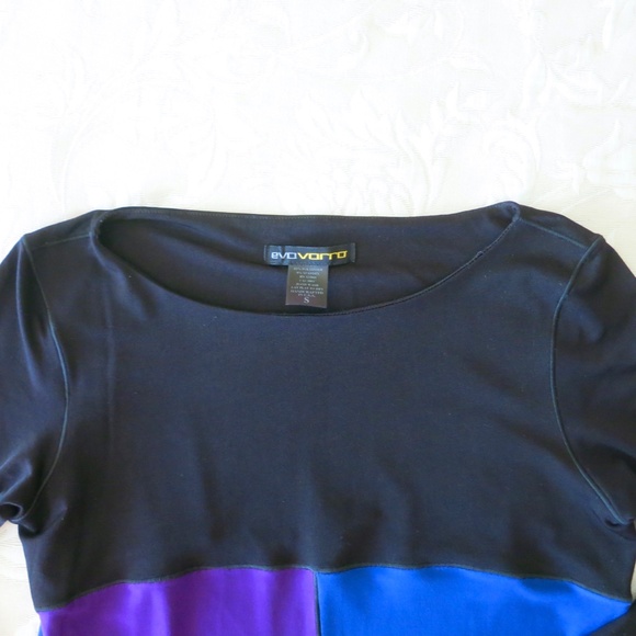 EvoVorro Color Block Tunic Top Size Small - Picture 2 of 10